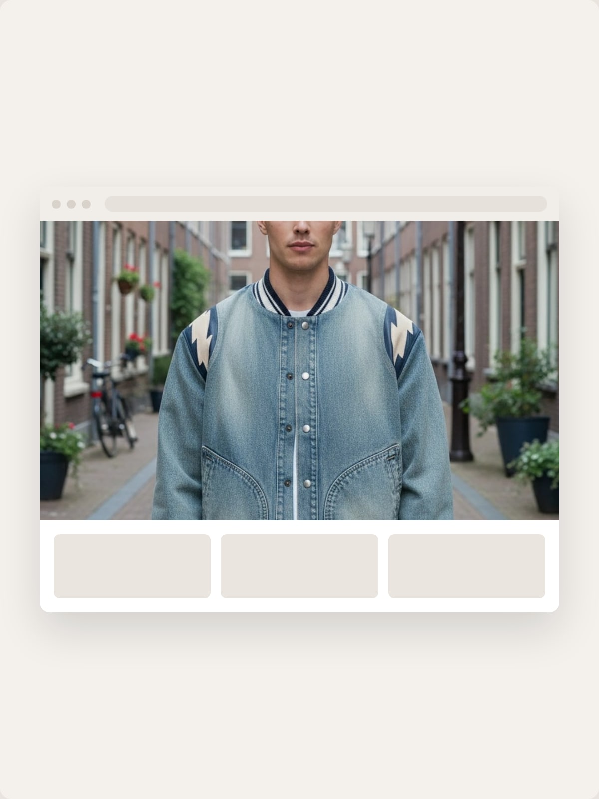 Het campagnebeeld groot als herobeeld in een homepage-kader